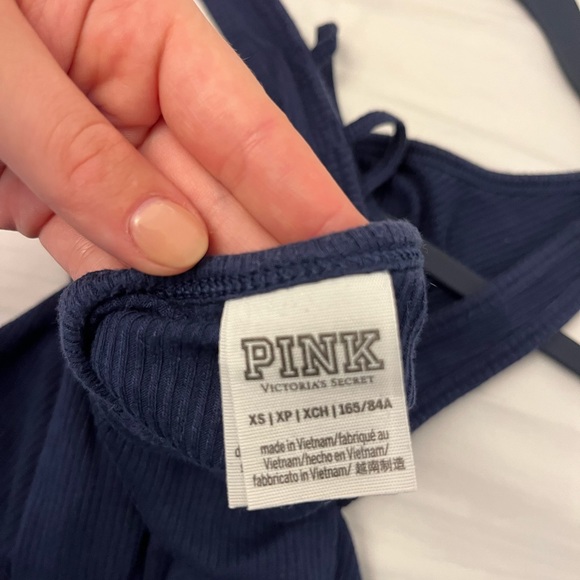 Navy blue PINK by VS bodysuit - Picture 3 of 4